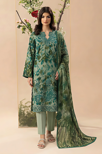 Vol 2816 Unstitched 3 Piece Lawn Suit – Embroidered Shirt with Printed Voil Dupatta