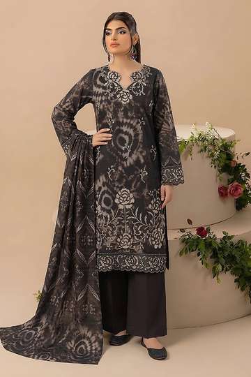 Vol 2816 Unstitched 3 Piece Lawn Suit – Embroidered Shirt with Printed Voil Dupatta