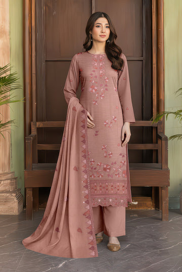 Volume 2749 – 3 Piece Unstitched Airjet Slub Lawn Heavy Embroidered Suit with Organza Lace