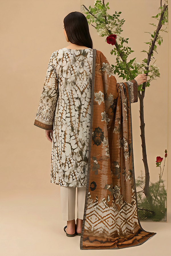 Vol 2816 Unstitched 3 Piece Lawn Suit – Embroidered Shirt with Printed Voil Dupatta