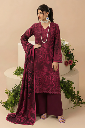 Vol 2816 Unstitched 3 Piece Lawn Suit – Embroidered Shirt with Printed Voil Dupatta