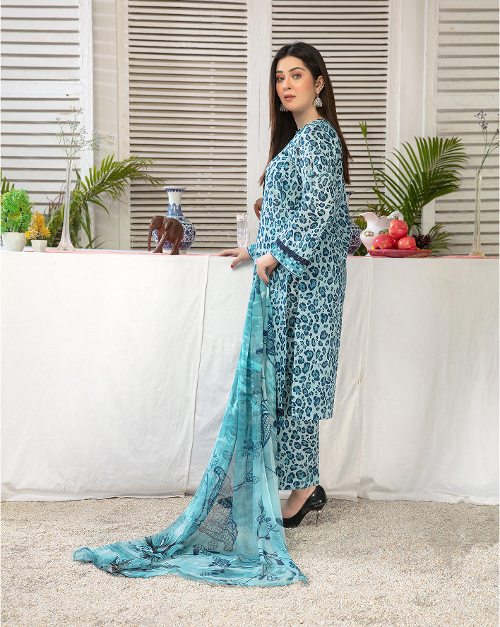 ALEEZAY Vol-5000|Unstitched 3PC Lawn|Print