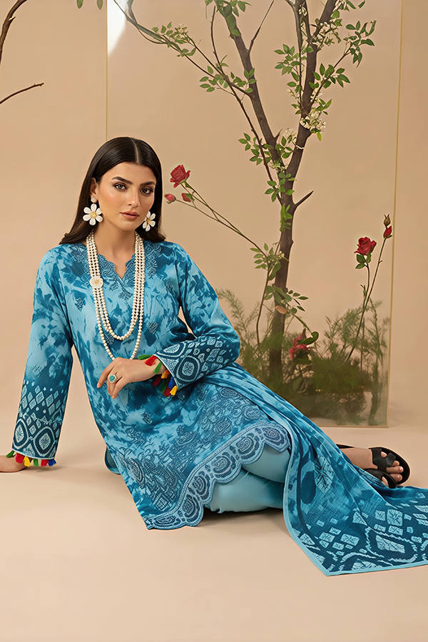Vol 2816 Unstitched 3 Piece Lawn Suit – Embroidered Shirt with Printed Voil Dupatta