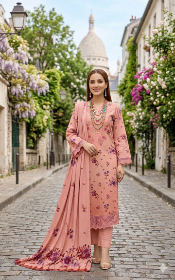 Aaraish Luxury Lawn 3 Piece Unstitched Suit – Volume 2680 | Fatima Collection