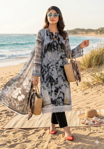 Vol 2626-  Fatima Peridot Unstitched Lawn Suit