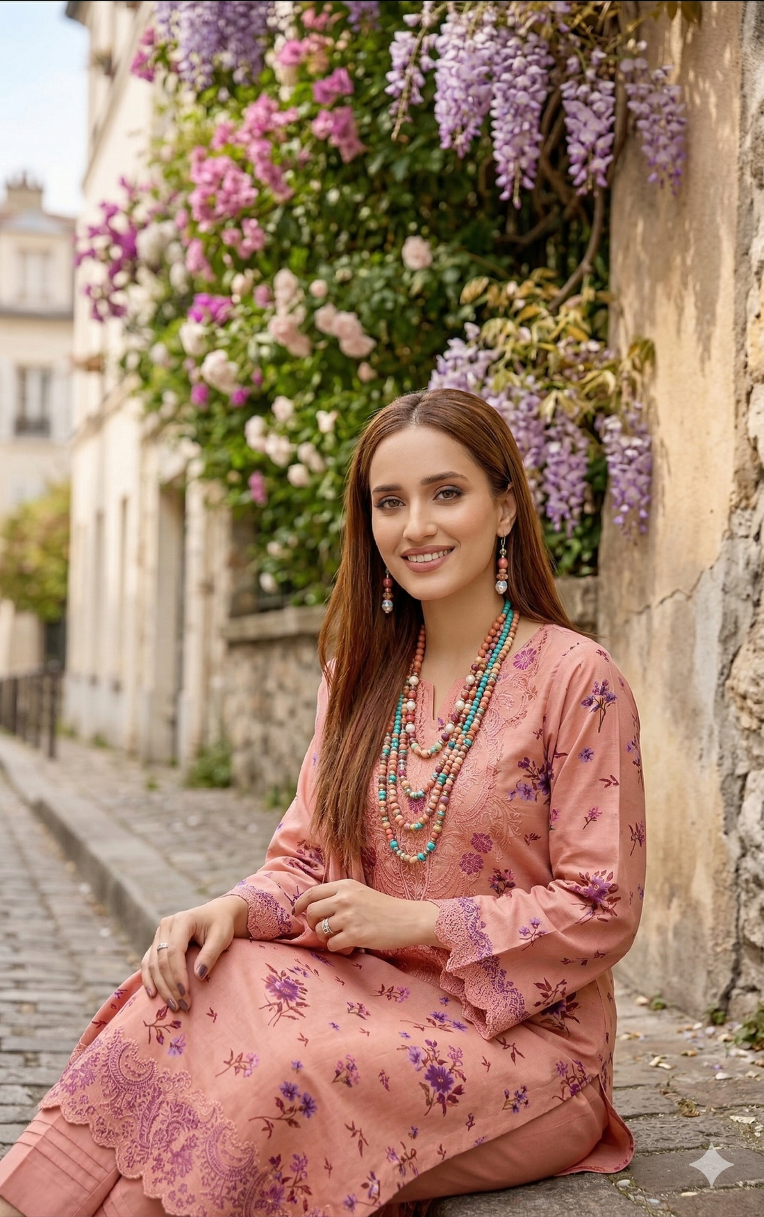 Aaraish Luxury Lawn 3 Piece Unstitched Suit – Volume 2680 | Fatima Collection