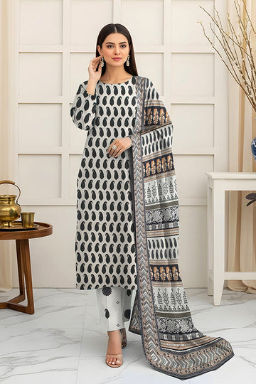 Fatima’s Aleezay Vol 2843 Premium Unstitched Lawn Suit with Printed Shirt & Dupatta