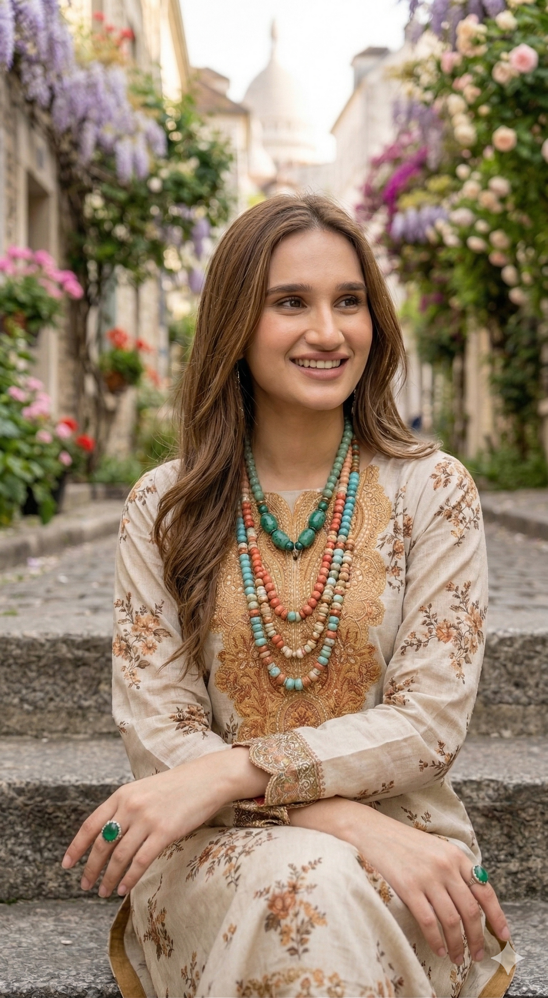 Aaraish Luxury Lawn 3 Piece Unstitched Suit – Volume 2680 | Fatima Collection