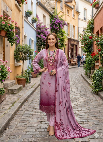 Aaraish Luxury Lawn 3 Piece Unstitched Suit – Volume 2680 | Fatima Collection