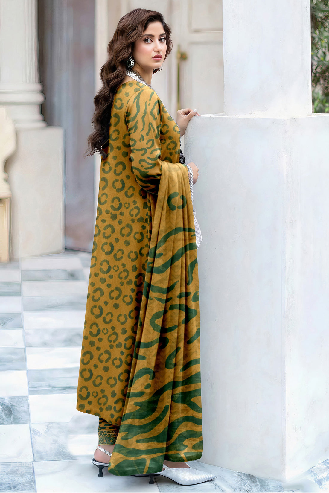 Fatima Collection Volume 5000 Unstitched Lawn Suit – Printed Shirt & Dupatta