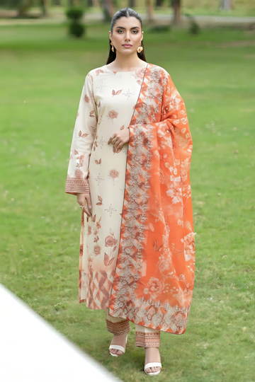 Fatima Collection Volume 5000 Unstitched Lawn Suit – Printed Shirt & Dupatta