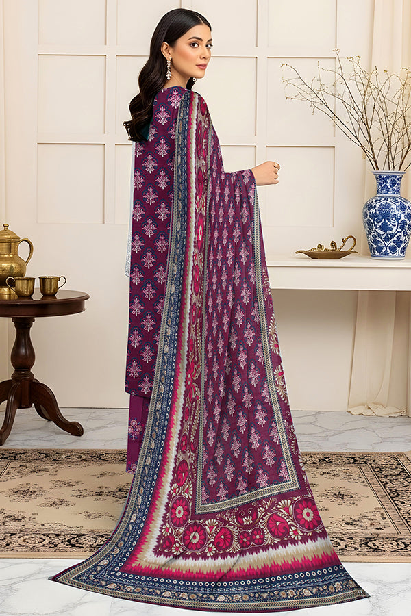 Fatima’s Aleezay Vol 2843 Premium Unstitched Lawn Suit with Printed Shirt & Dupatta