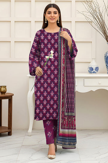 Fatima’s Aleezay Vol 2843 Premium Unstitched Lawn Suit with Printed Shirt & Dupatta