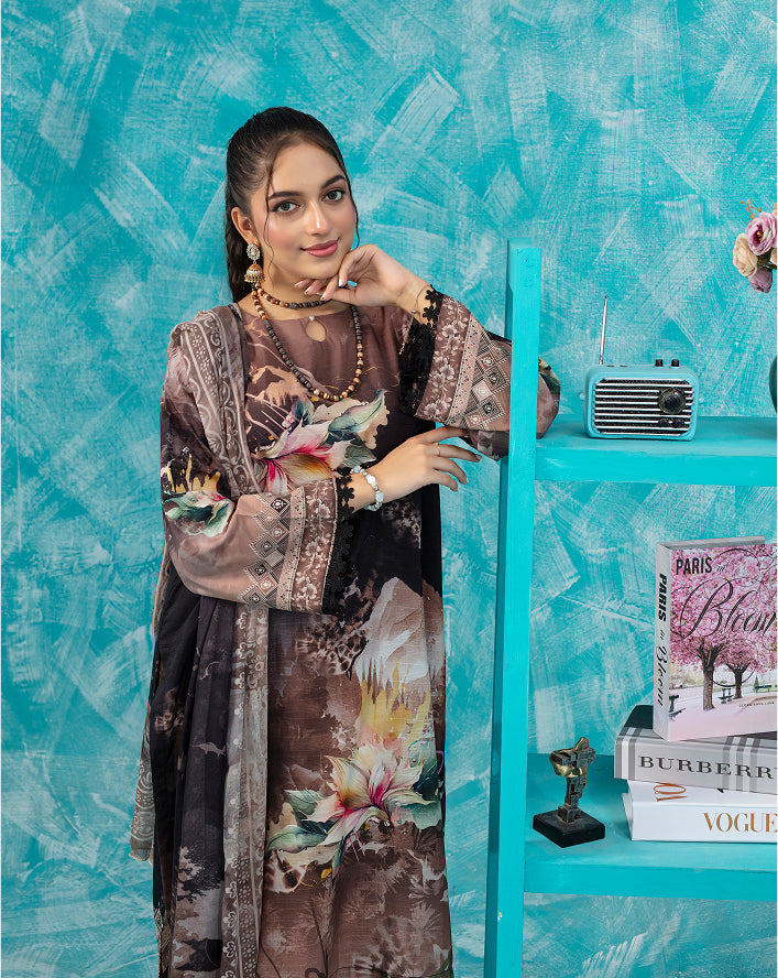 ALEEZAY Viscose PRINT Shirt & Dupatta VOL-2475