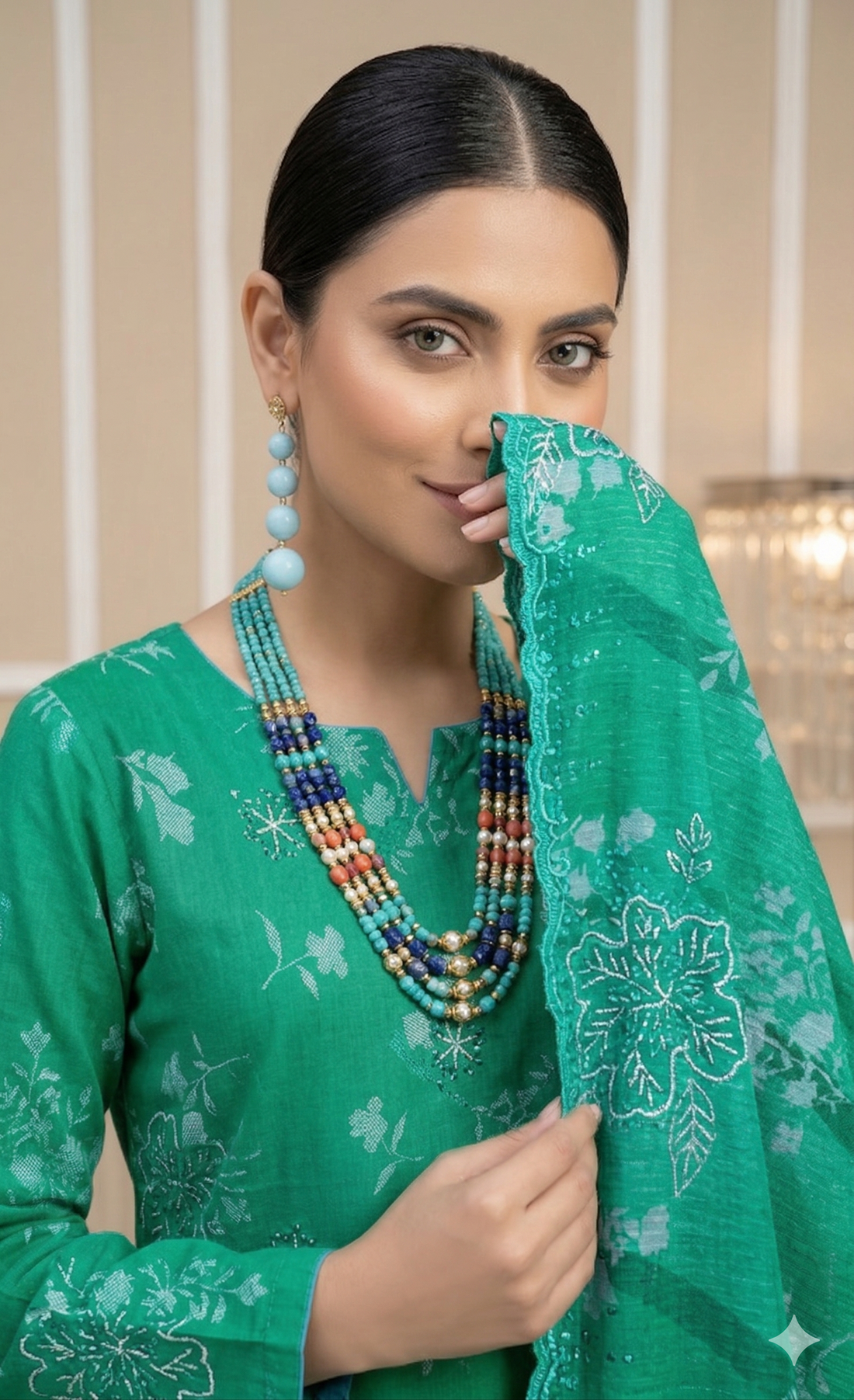 Vol 2662 - Peridot ALMAAS Unstitched Lawn Suit 3 Piece