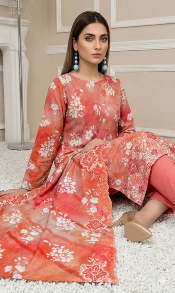 Vol 2662 - Peridot ALMAAS Unstitched Lawn Suit 3 Piece