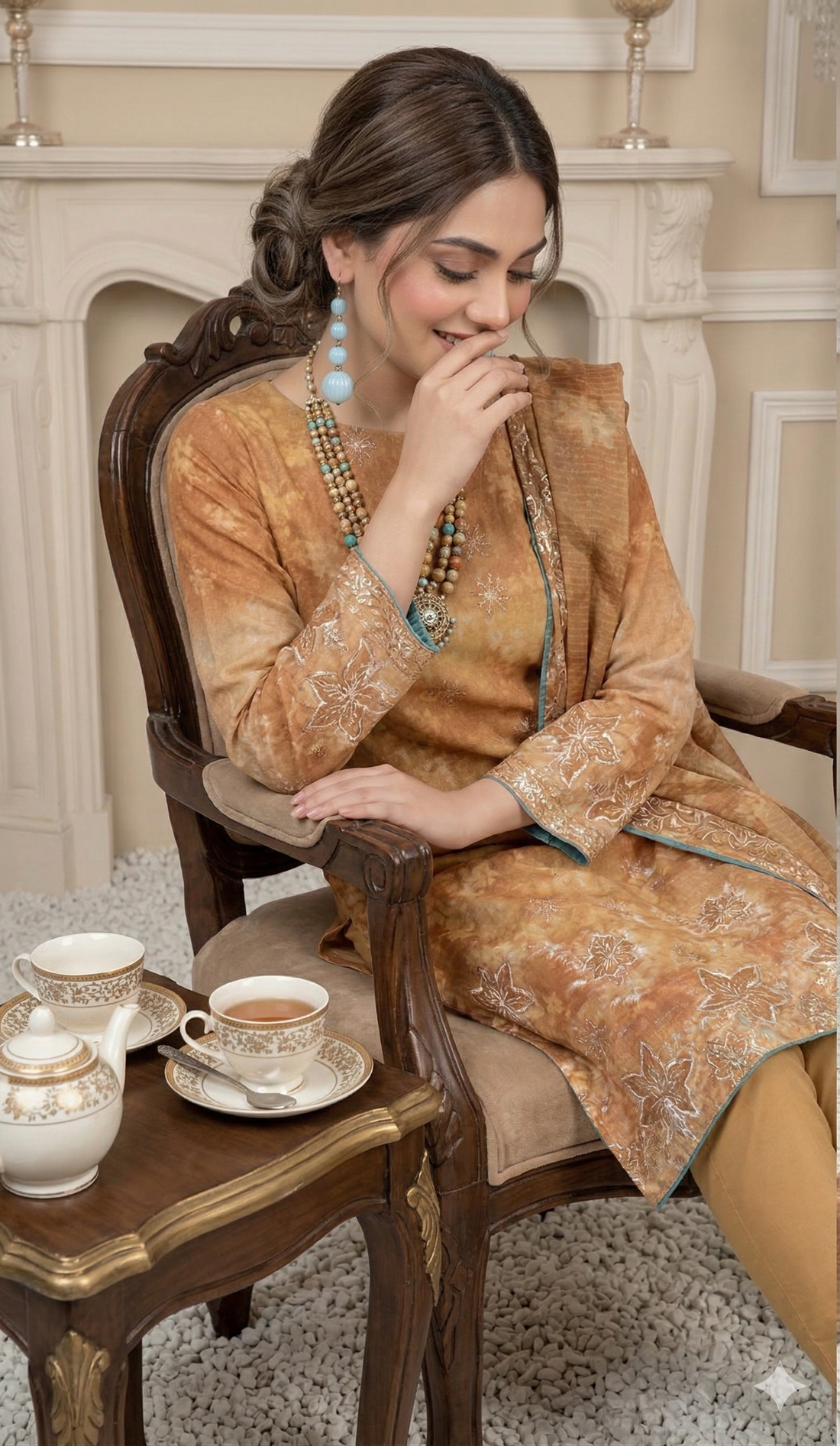 Vol 2662 - Peridot ALMAAS Unstitched Lawn Suit 3 Piece