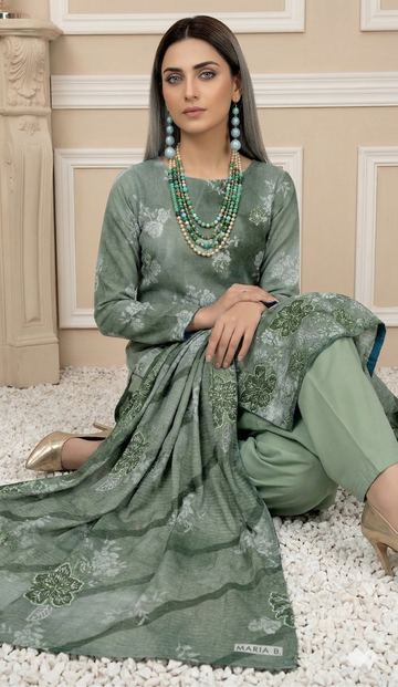 Vol 2662 - Peridot ALMAAS Unstitched Lawn Suit 3 Piece