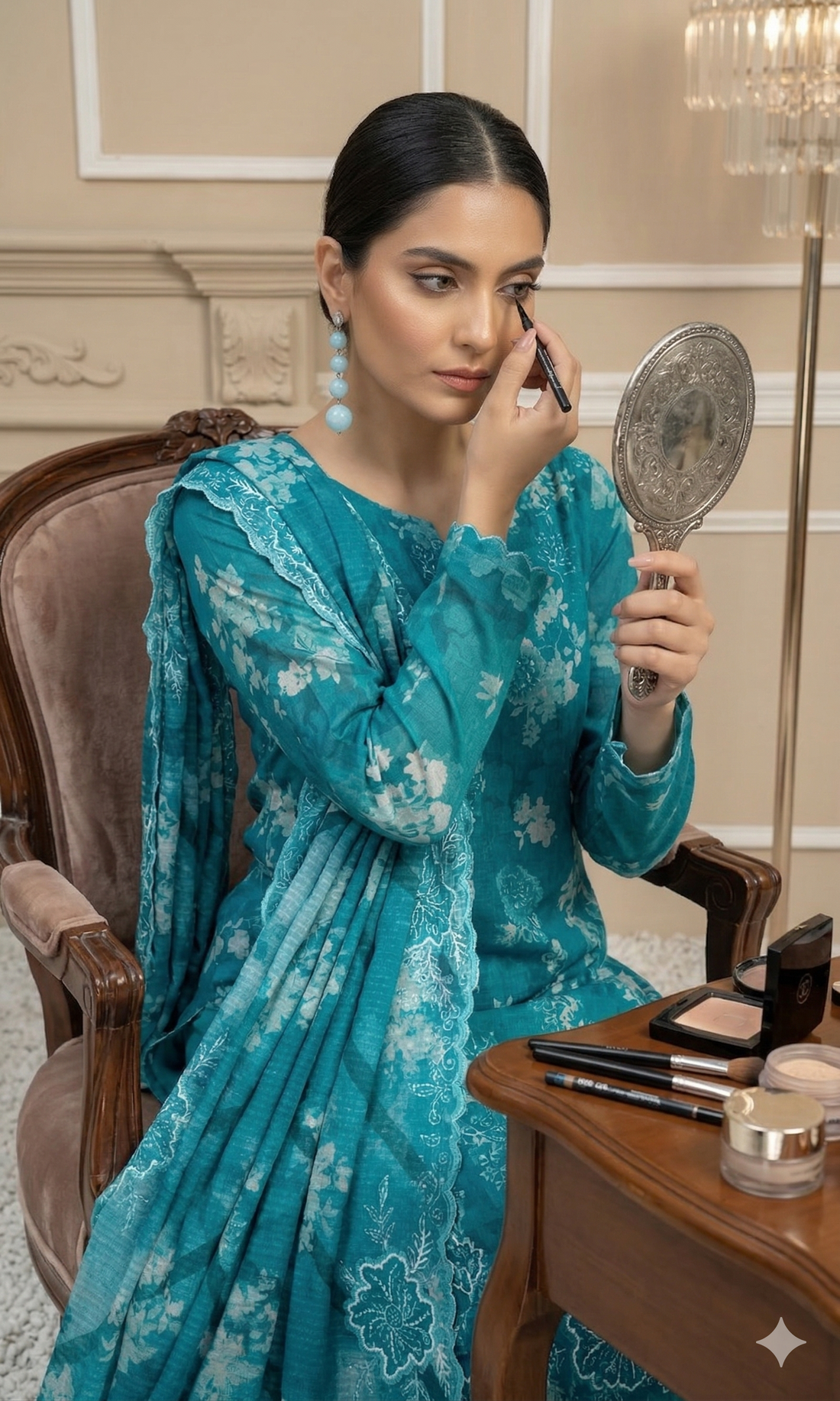 Vol 2662 - Peridot ALMAAS Unstitched Lawn Suit 3 Piece