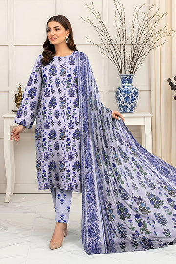 Fatima’s Aleezay Vol 2843 Premium Unstitched Lawn Suit with Printed Shirt & Dupatta