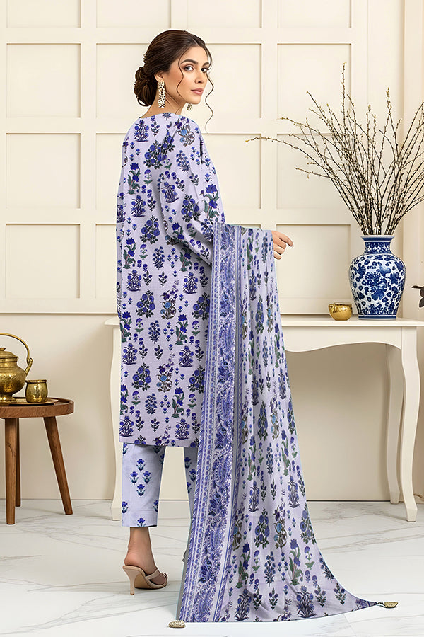 Fatima’s Aleezay Vol 2843 Premium Unstitched Lawn Suit with Printed Shirt & Dupatta