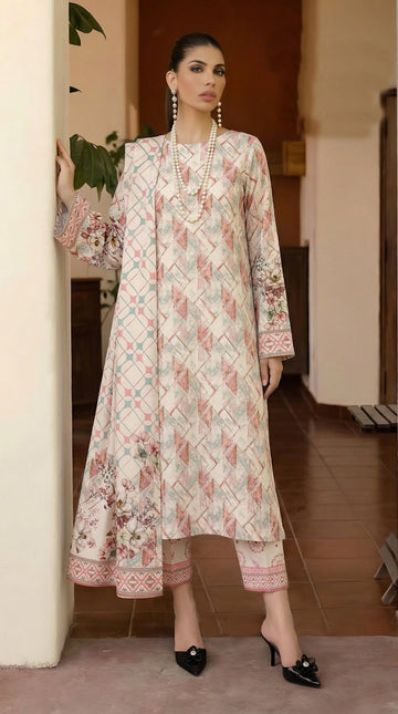 Vol 2797 - Peridot Fatima Collection Unstitched Lawn Suit 3 Piece