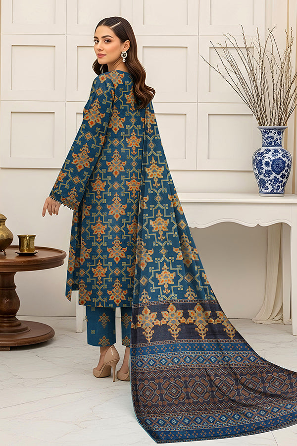 Fatima’s Aleezay Vol 2843 Premium Unstitched Lawn Suit with Printed Shirt & Dupatta
