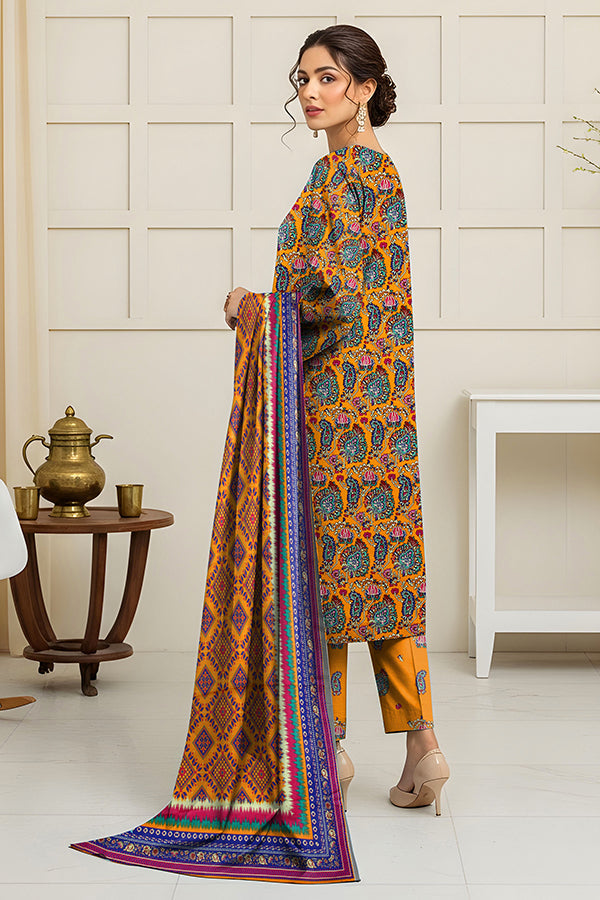 Fatima’s Aleezay Vol 2843 Premium Unstitched Lawn Suit with Printed Shirt & Dupatta