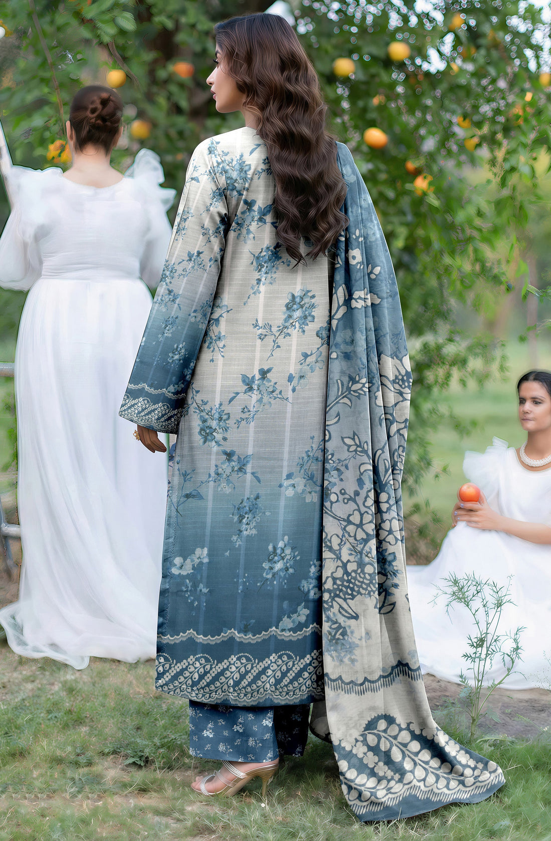 Fatima Collection Volume 5000 Unstitched Lawn Suit – Printed Shirt & Dupatta