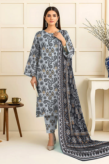 Fatima’s Aleezay Vol 2843 Premium Unstitched Lawn Suit with Printed Shirt & Dupatta