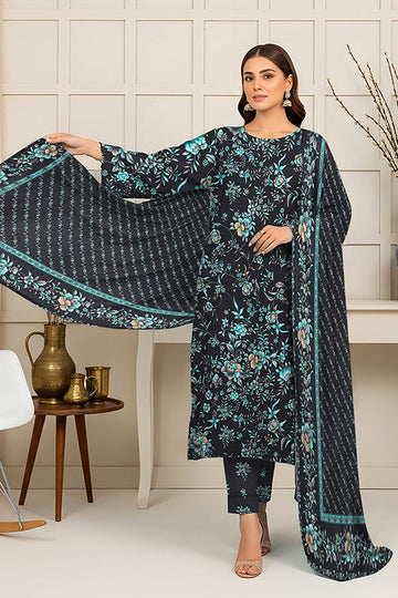 Fatima’s Aleezay Vol 2843 Premium Unstitched Lawn Suit with Printed Shirt & Dupatta