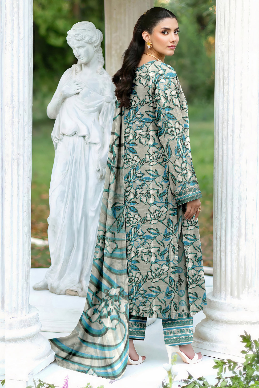 Fatima Collection Volume 5000 Unstitched Lawn Suit – Printed Shirt & Dupatta