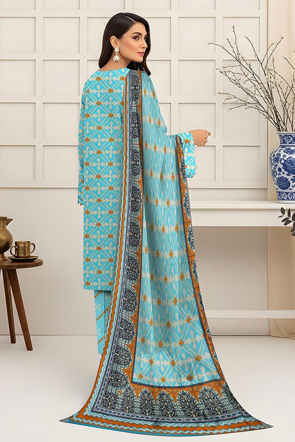 Fatima’s Aleezay Vol 2843 Premium Unstitched Lawn Suit with Printed Shirt & Dupatta