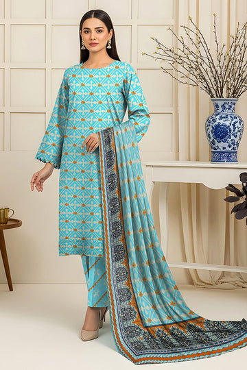 Fatima’s Aleezay Vol 2843 Premium Unstitched Lawn Suit with Printed Shirt & Dupatta