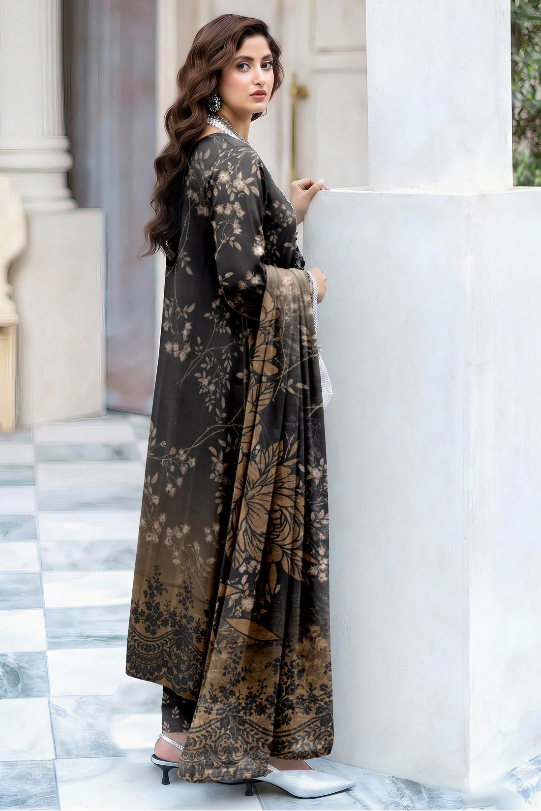 Fatima Collection Volume 5000 Unstitched Lawn Suit – Printed Shirt & Dupatta