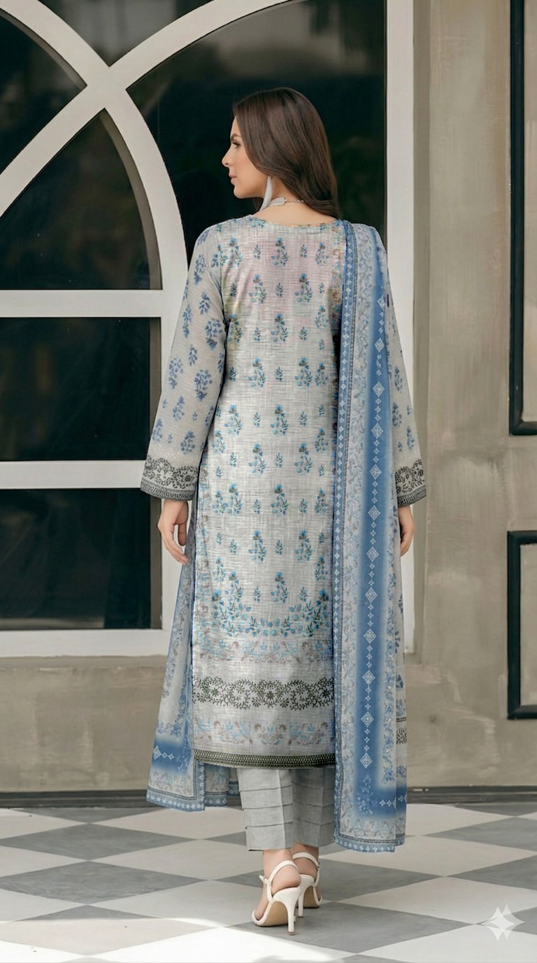 Vol 2793- Fatima Collection Luxury Lawn 3 Piece Unstitched Suit