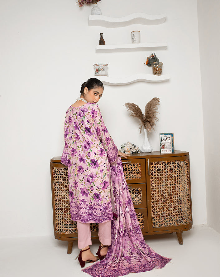 ALEEZAY Viscose Print Shirt & Dupatta VOL-2476
