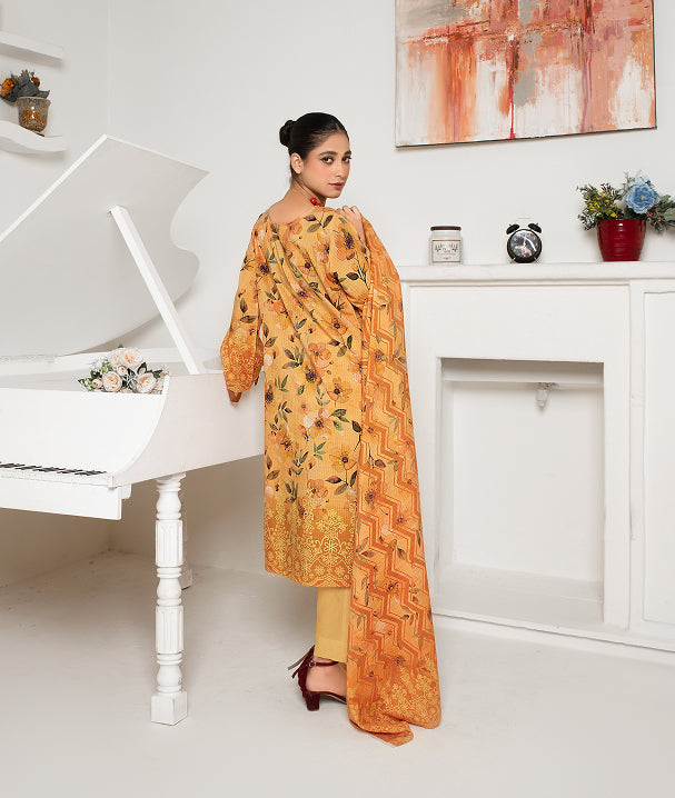 ALEEZAY Viscose Print Shirt & Dupatta VOL-2476