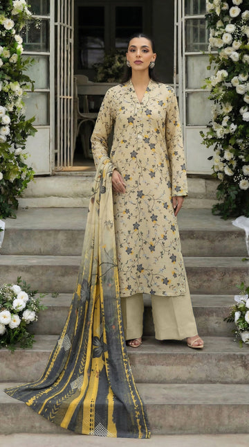 Fatima Collection SASSI Vol 2777 3PC Unstitched Printed Lawn Suit