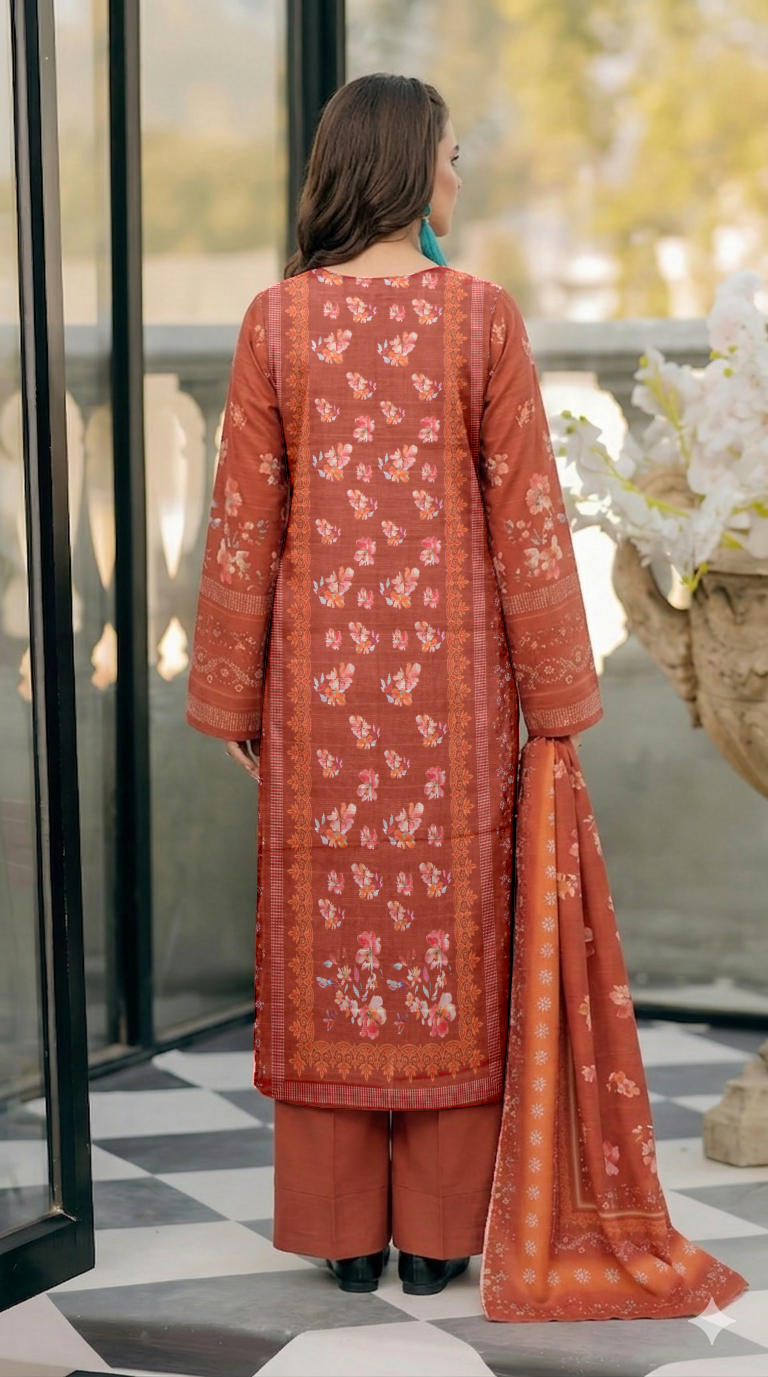Vol 2793- Fatima Collection Luxury Lawn 3 Piece Unstitched Suit