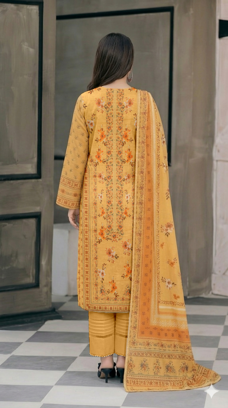 Vol 2793- Fatima Collection Luxury Lawn 3 Piece Unstitched Suit