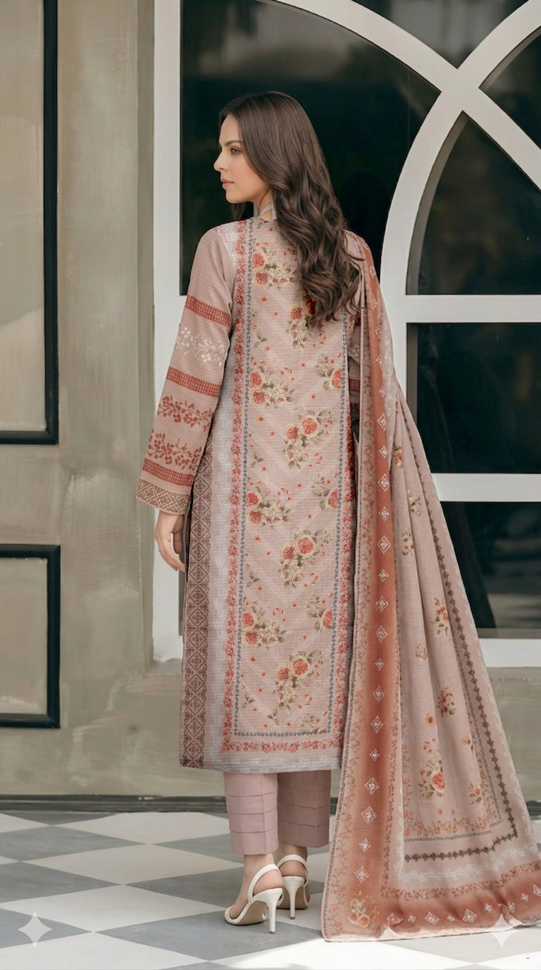Vol 2793- Fatima Collection Luxury Lawn 3 Piece Unstitched Suit