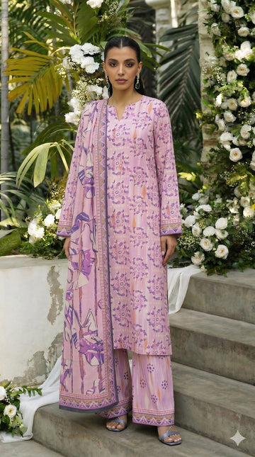 Vol 2798- Fatima Collection Luxury Lawn 3 Piece Unstitched Suit