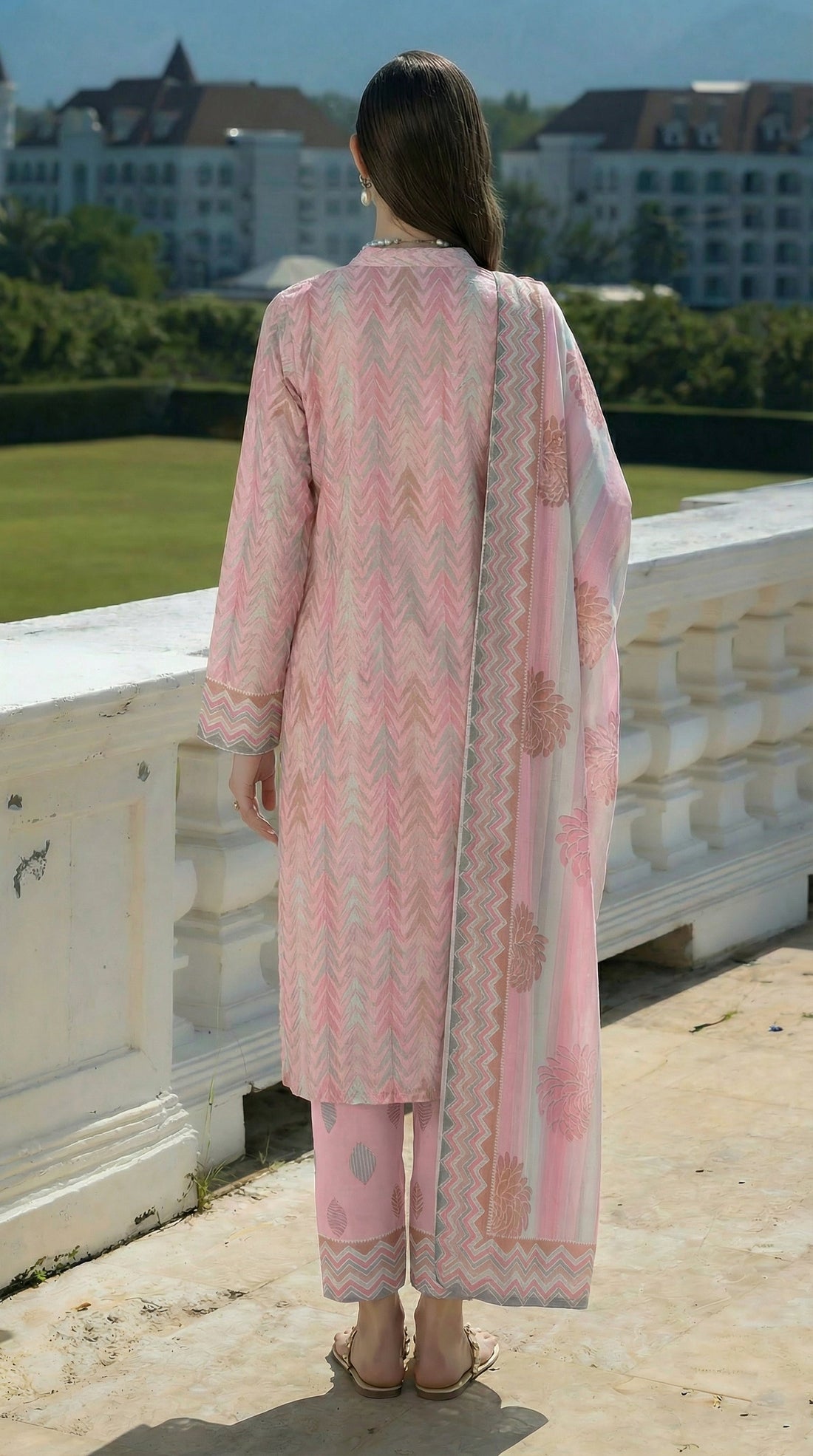 Vol 2797 - Peridot Fatima Collection Unstitched Lawn Suit 3 Piece