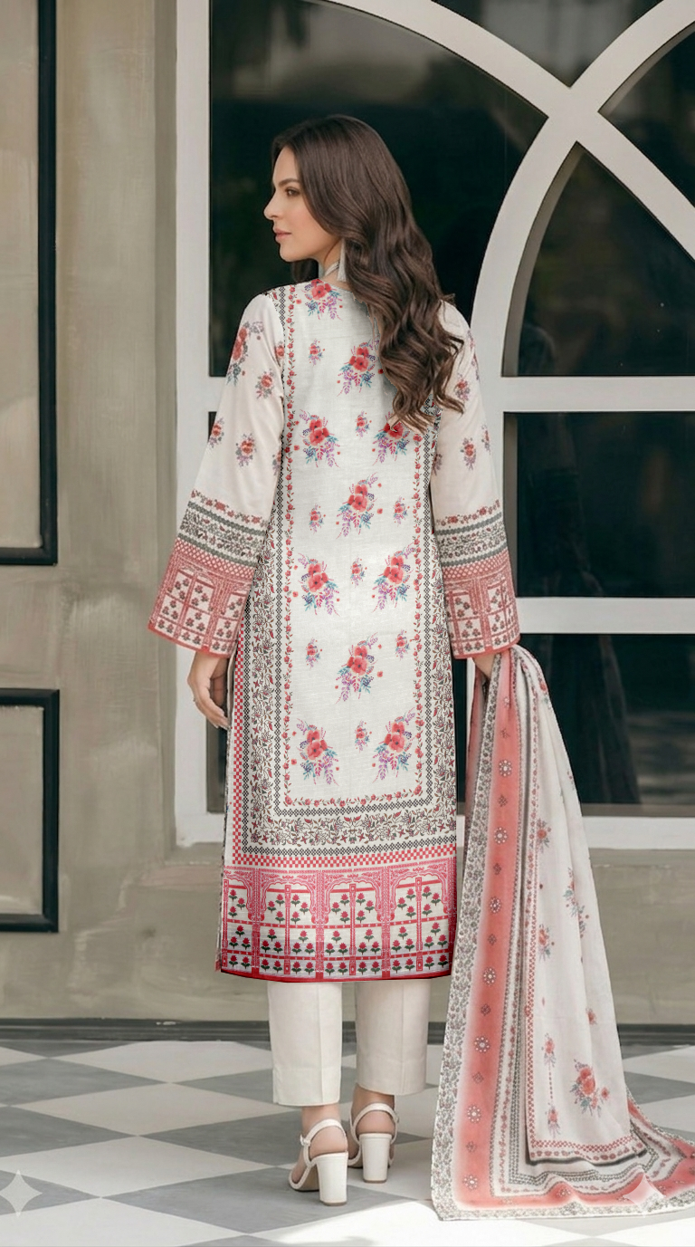 Vol 2793- Fatima Collection Luxury Lawn 3 Piece Unstitched Suit